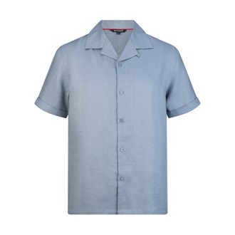 Camper SS Linen Shirt in Blue Shadow