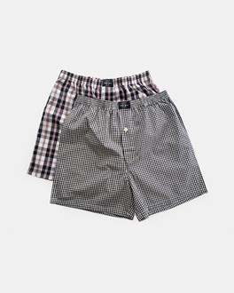 Woven Check Boxers 2Pack
