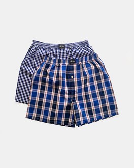 Woven Check Boxers 2Pack